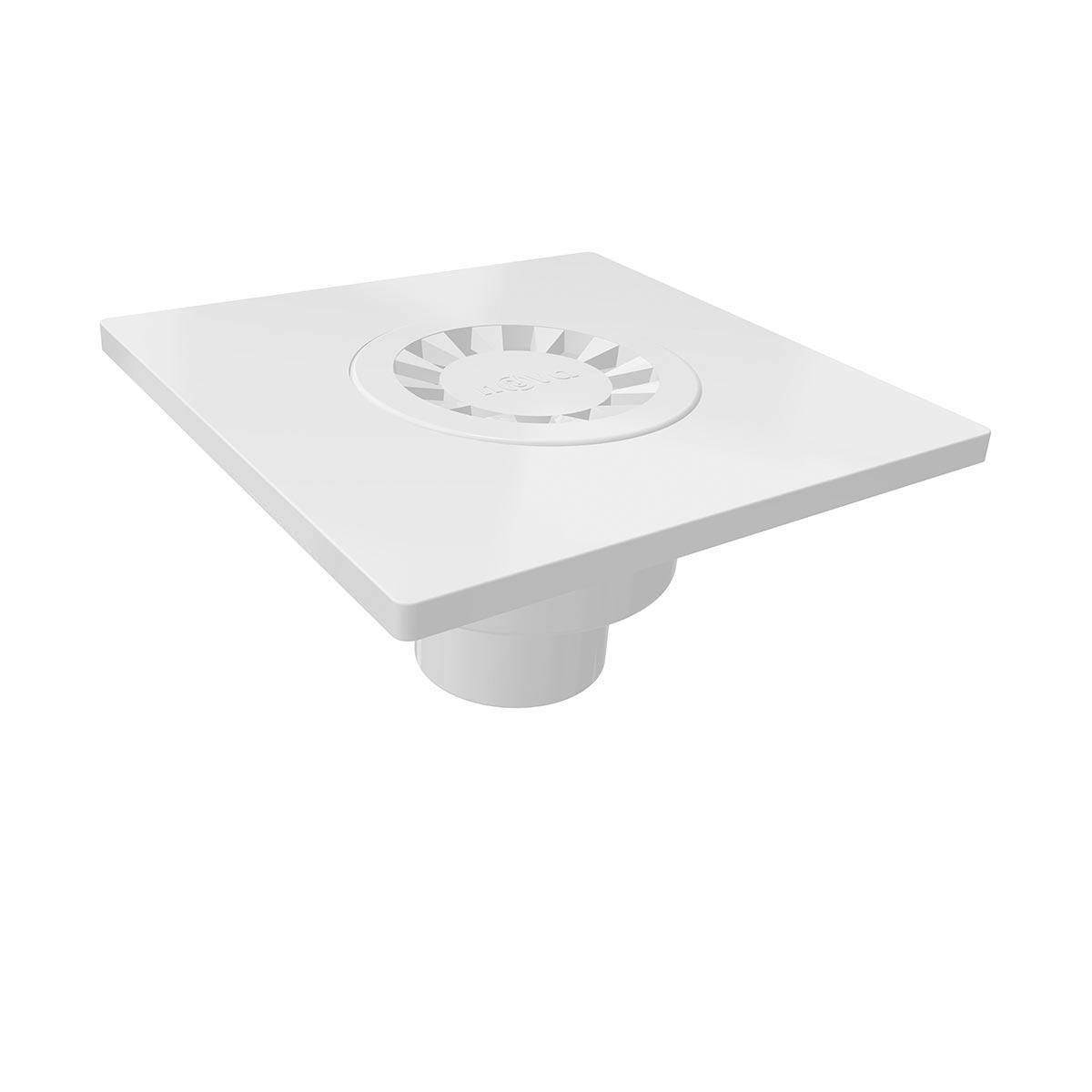 Трап сантехнічний пластмасовий. 15*15, нижній, d50 5030N, фото 1