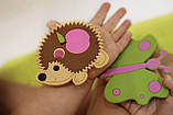 Іграшки для купання на присосках Лісові тварини (комплект 6 шт) для гри малюків у ванній, фото 3