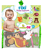 Іграшки для купання на присосках Лісові тварини (комплект 6 шт) для гри малюків у ванній, фото 2