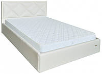 Ліжко Двоспальне Leeds Comfort 160 х 190 см Boom 01 З підйомним механізмом та нішою для білизни Білий