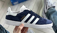 Стильні кросівки Adidas Gazelle Blue / Адідас газелі сині