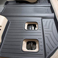 Килимки в салон Cadillac Escalade III (GMT 900) 2007 — 2014 бежеві, Tri-Extruded (WeatherTech) — третій ряд