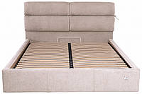 Кровать Двуспальная Edinburgh Comfort 160 х 190 см Мисти Mocco С подъемным механизмом и нишей для белья Мокко