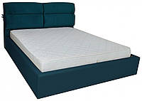 Кровать Двуспальная Edinburgh Comfort 160 х 200 см Missoni 017 С подъемным механизмом и нишей для белья Синий