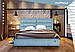 Ліжко Двоспальне Orlando Comfort 160 х 200 см Місті Mocco З підйомним механізмом та нішою для білизни Мокко, фото 9