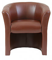 Кресло Boom Единица 650 x 650 x 800H см Zeus Deluxe Bright Brown Коричневое