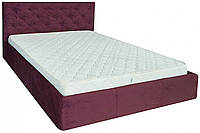 Кровать Двуспальная Bristol VIP 160 х 190 см Алексис Bordo 07 С дополнительной металлической цельносварной
