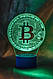 3d-світильник Биткоин, bitcoin, 3д-нічник, кілька підсвічувань (на пульті), фото 5