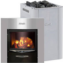 Піч-каменка Harvia 36 Duo для сауни або лазні з виносом із панорамним склом