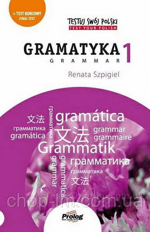 Testuj Swój Polski: Gramatyka 1 (Renata Szpigiel) / PROLOG Publishing - польська граматика, фото 1