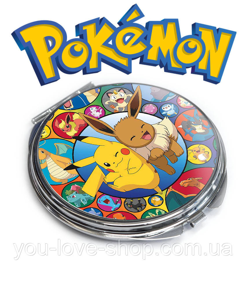 Дзеркальце кишенькове Покемон "Канто" / Pokemon, фото 1
