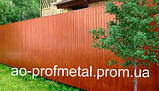 Профнастил під дерево, Профлист під дерево для забору, Металопрофіль забірний із малюнком дерева., фото 7