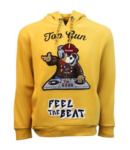 Чоловіча толстовка Top Gun DJ Bear Hoodie TGD1906 (Mustard)