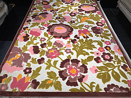 150*230 BONITA Kasmir hali, яскравий стильний килим на підлогу із квітами, малюнок об'ємний