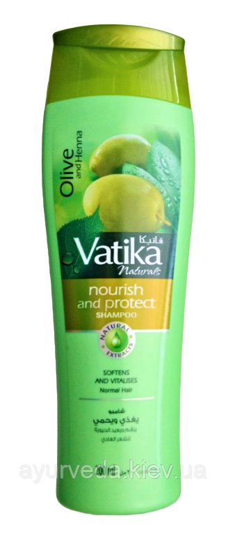 Шампунь Ватіка, Vatika Живильний з оливковою олією (200gm) для нормального волосся