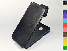 Відкидний чохол з натуральної шкіри для Samsung Galaxy A6 2018 A600F