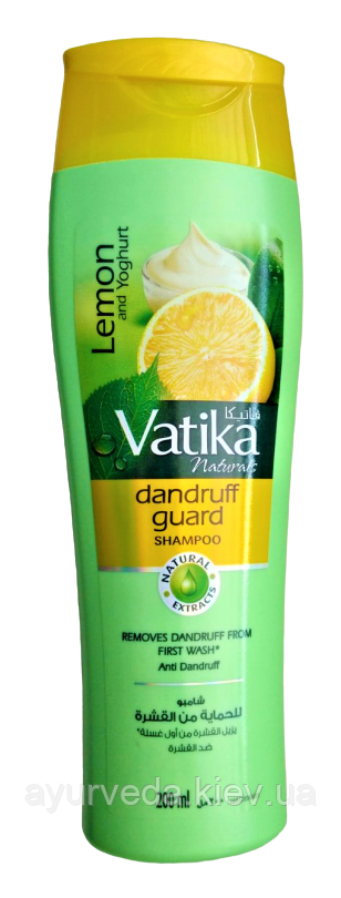 Шампунь від лупи Ватіка Освіжаючий, Vatika з лимоном і йогуртом (200gm)