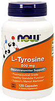 L-Tyrosine 500 mg NOW, 120 капсул