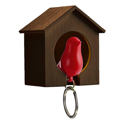 Ключниця QUALY Sparrow Keyring brown-red QL10091, фото 2