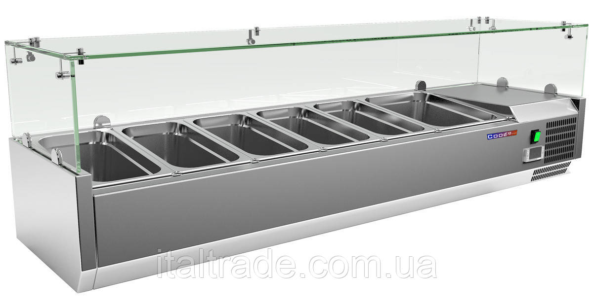 Вітрина холодильна для топінгу Cooleq VRX1500/380 на 5xGN1/3 + 1xGN1/2