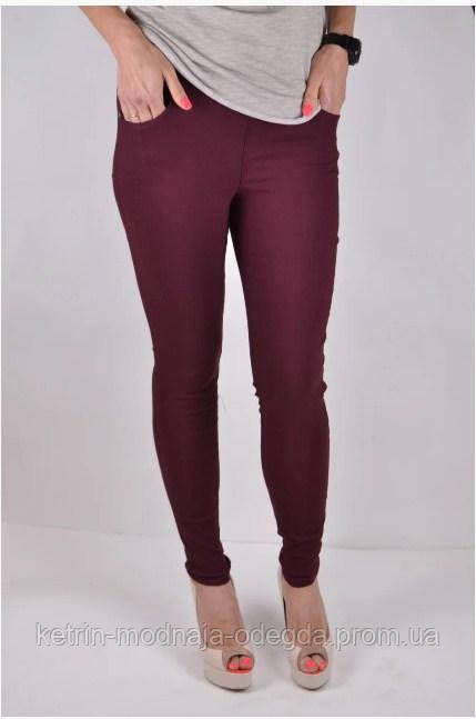 Модные удобные женские лосины джеггинсы из стрейч джинса больших размеров 50 - 56, выбор расцветок - фото 9 - id-p1175843113
