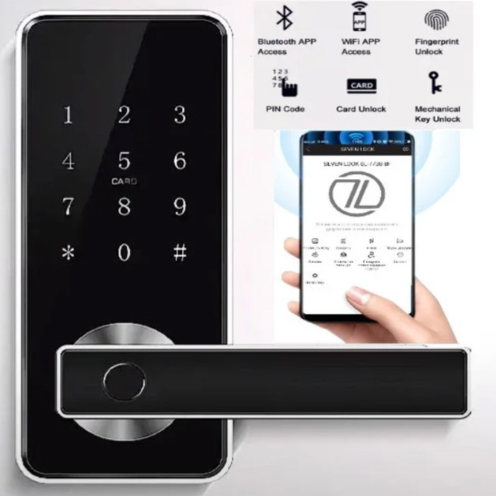 Розумний біометричний замок SEVEN LOCK SL-7738BF