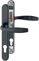 Натискний гарнитур(дверна ручка) Hoppe New York 30мм чорний мат RAL9005