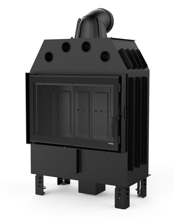 Камінна топка DEFRO HOME INTRA ME (Чорний шамот), фото 1