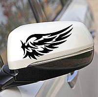 Виниловая наклейка на авто и любую поверхность - Крила на зеркалах