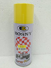 Акрилова спрей-фарба Bosny 41 Yellow (жовтий), 400ml. (300g)
