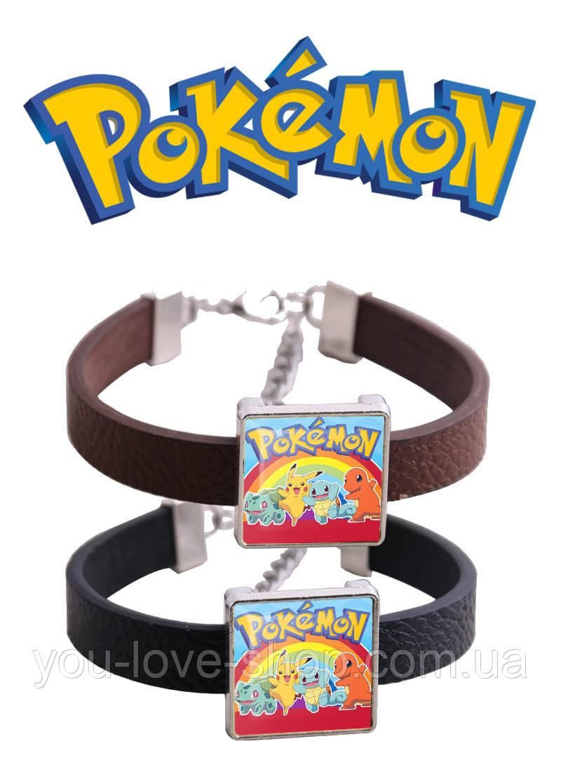Браслет квадратний Покемон "Веселка" / Pokemon, фото 1