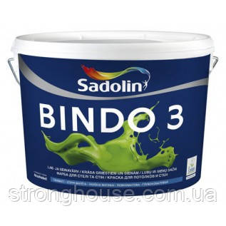 Sadolin BINDO 3 ( Біндо 3 Садолін ) 10л Фарба глубокоматовая для стелі та стін