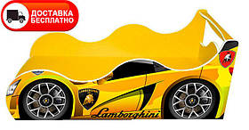 Ліжко машинка Драйв модель D 014 Lamborghini колір жовтий для дітей і підлітків