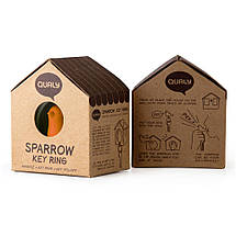 Ключница QUALY Sparrow Keyring brown-yellow QL10091, фото 3