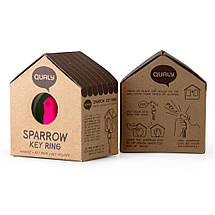 Ключница QUALY Sparrow Keyring brown-pink QL10091, фото 3