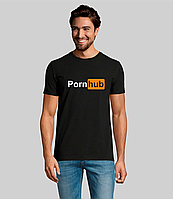 Мужская футболка. Качественная мужская футболка с принтом. PORNHUB