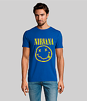 Мужская футболка. Качественная мужская футболка с принтом. Nirvana. Нирвана выберите значение, S