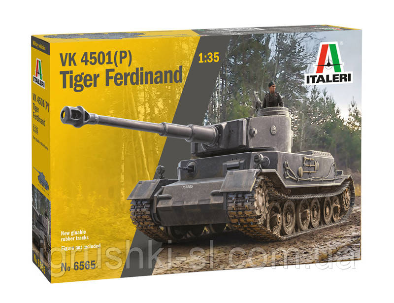 Збірна модель Italeri (1:35) Німецький танк VK 4501 (P) Tiger Ferdinand