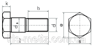 Болты прижимные с шестигранной головкой и цилиндрической шейкой
