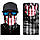 Баф унісекс універсальний "Flag Skull" чорний із черепом і прапором, фото 2