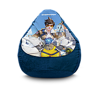 Кресло мешок "Overwatch. Tracer. Dark Blue" Флок