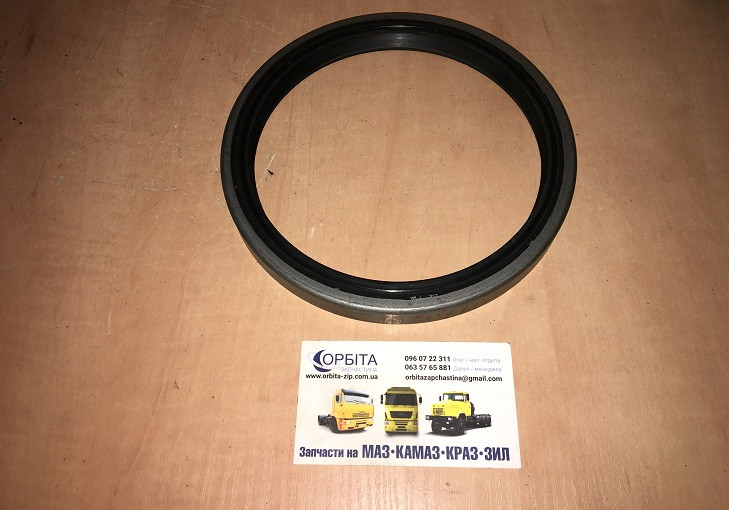 864130-01 Сальник 142х168х16 задньої маточини КАМАЗ, ЗІЛ 130 метал, фото 1