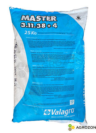 Добриво Мастер 3.11.38+4 Valagro - 25 кг, фото 1
