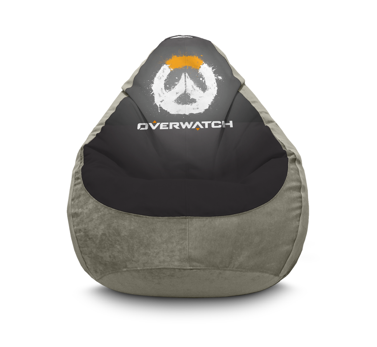 Крісло Груша "Overwatch. Logo. Grey" Флок