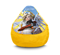 Крісло мішок "Overwatch. Mercy" Флок XL (80х110 см)