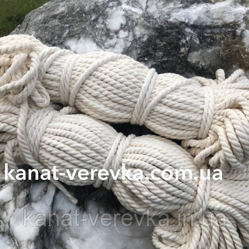 Купить 6 мм - 50 м. Канат хлопчатобумажный (х.б), цена 150 ₴ — Prom.ua ...