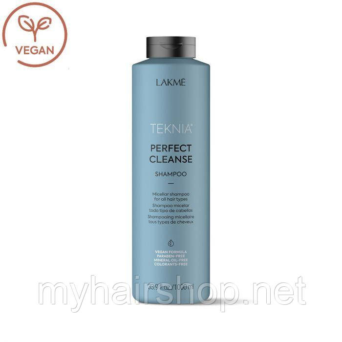 Шампунь для глибокого очищення волосся Lakmé Teknia Perfect Cleanse shampoo 1000 мл