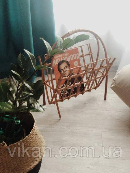 Газетниця. Підставка для газет і журналів. Газетний плетений, фото 1