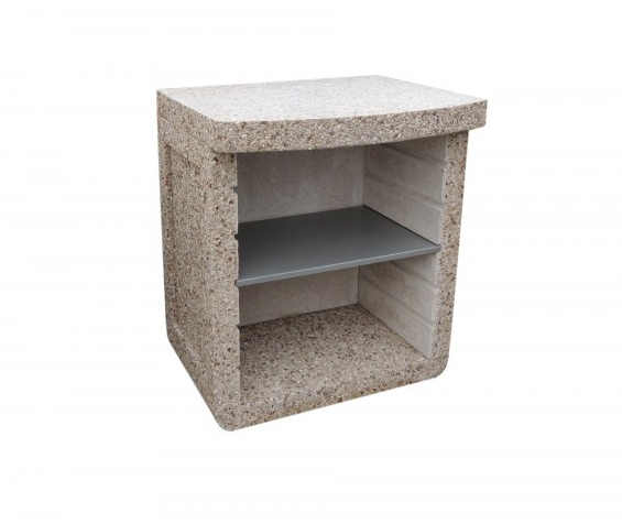 Бетонний стіл для вуличного каміна-барбекю "Санта Фе", фото 1