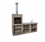 Бетонний стіл для вуличного каміна-барбекю "Санта Фе", фото 4